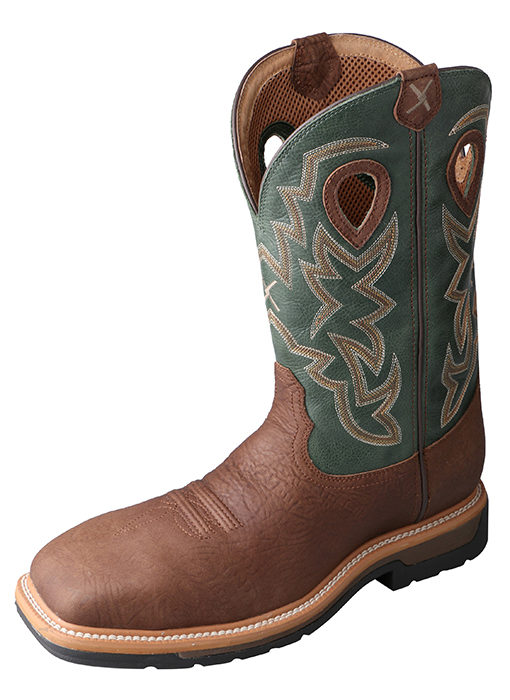 Mens Twisted X Boots Lite Weight Waterproof Steel Toe Work Boots