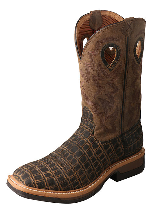 Mens Lite Cowboy Workboot  Cayman Print/Bomber