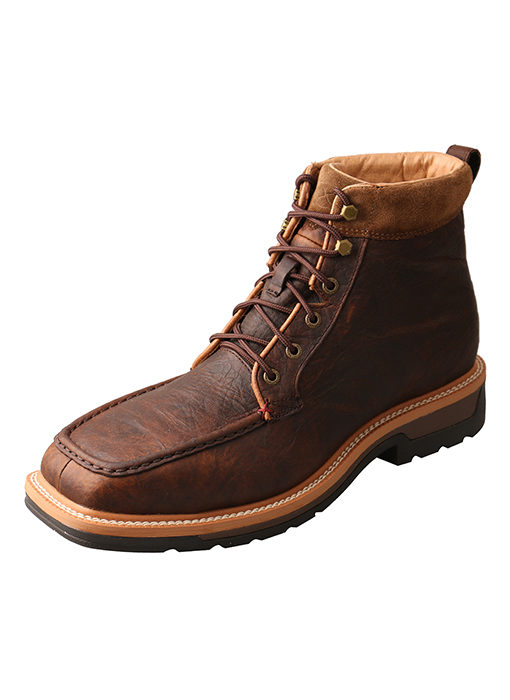 Mens Lite Cowboy Workboot  Dark Brown  Waterproof