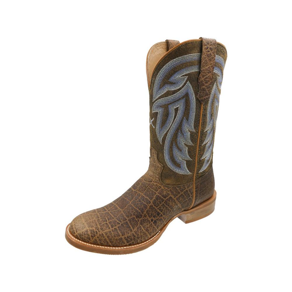 Men's Rancher Cowboy Boot Saddle Elephant Print