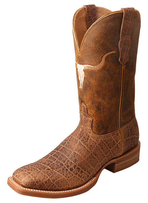 Mens Rancher Boot  Saddle Elephant Print