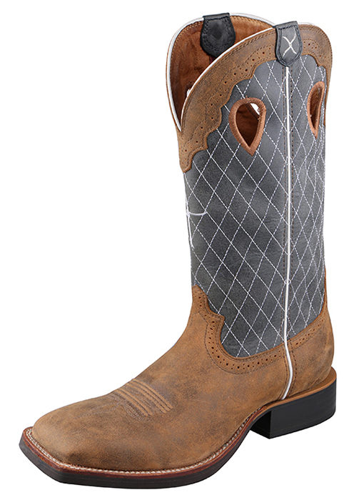 Mens Twisted X Ruff Stock Bomber/ Blue