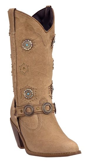 Womens Dingo Classic Retro Western Boots Chestnut