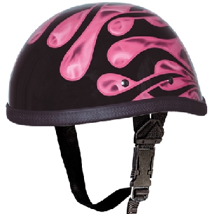 Pink Flame Novelty Helmet