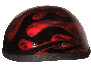 Red Flame Novelty Helmet
