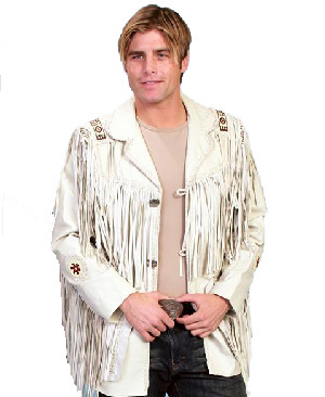 Scully Cream Leather Jacket