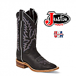 Women's Justin Bent Rail BLACK BURNISHED CALF  BRL316