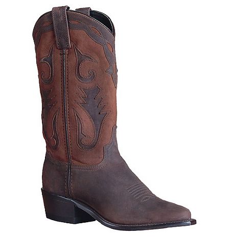 Womens Sage Western Distressed Brown Boot