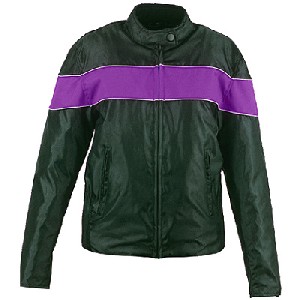 Purple and Black Nylon Jacket