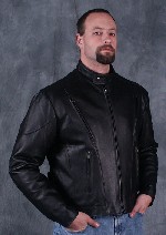 Vented Leather Coat