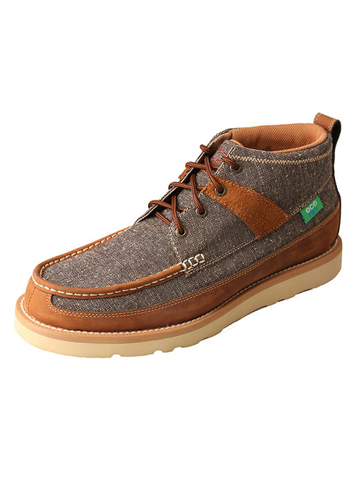 Men’s ecoTWX Casual Shoe – Dust/Brown