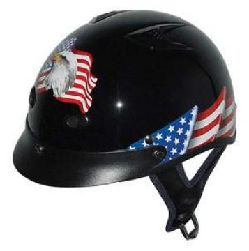 Helmets Inc. Vented Eagle Half Helmets