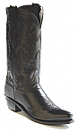 Old West Black Cowboy Boots