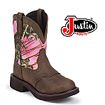 Women's Justin Gypsy Boots 8" Gypsy Pink Camo Distressed Boot L9610